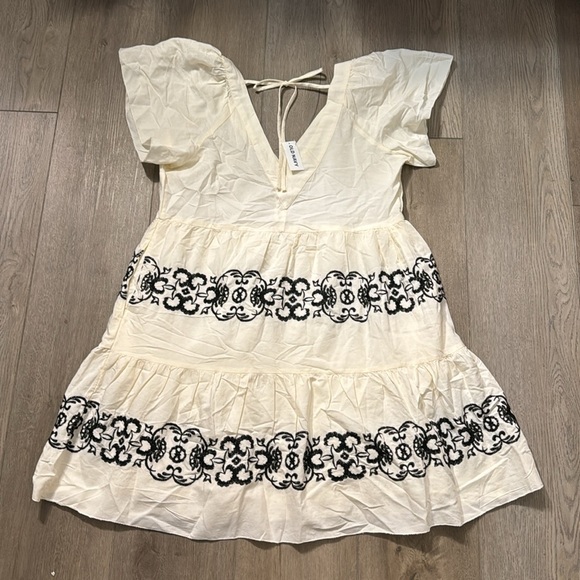 NWT! Old Navy Embroidered Flutter-Sleeve Mini Swing Dress - Multiple Sizes - Picture 9 of 9